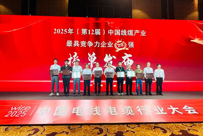 連續(xù)5年！民興電纜榮膺中國(guó)線(xiàn)纜行業(yè)20強(qiáng)、廣東線(xiàn)纜行業(yè)前3強(qiáng)